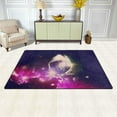 thumbnail image 2 of GZHJMY Galaxy Cat Non Slip Area Rug for Living Dinning Room Bedroom Kitchen, 3' x 5'(39 x 60 Inches / 100 x 150 cm), Colorful Universe Nursery Rug Floor Carpet Yoga Mat, 2 of 6
