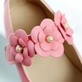 thumbnail image 5 of Povozer Girls Dress Shoes Low Heels Mary Jane Shoes Flower Ballet Princess Flats Shoes(Pink,8 Toddler), 5 of 6