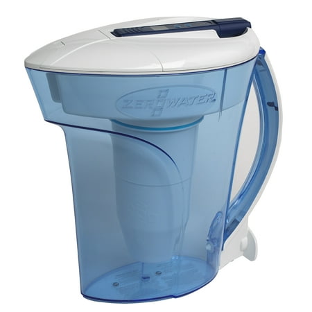 ZeroWater 10-Cup Ready-PourÂ® Pitcher with Water Quality Meter ZD-010RP