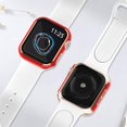 thumbnail image 3 of Étui Rigide avec Protecteur d'Écran en Verre Trempé Compatible avec Apple Watch Series 6 SE Series 5 Series 4 44mm, Rouge, 3 of 5