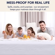 Waterproof Mattress Encasement – 6-Sided Zippered Protector – Ultra-Soft, Noiseless, Breathable