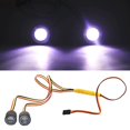 thumbnail image 4 of 19mm Couleur LED Lumière RC Crawler Voiture Phare pour 1/10 SCX10 D90, 4 of 8