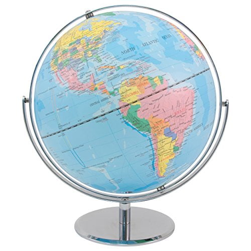 Advantus 12 Inch Desktop World Globe with Blue Oceans 30502 