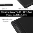 thumbnail image 4 of Étui pour Samsung Tab S8 2022 & S7 2020 - Étui Folio Antichoc Premium, Angles de Vision Multiples, Dos Rigide en PC, 4 of 5