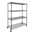 thumbnail image 3 of Seville Classics UltraDurable® 4-Tier NSF Steel Wire Shelving, 60" W x 24" D, Black, 3 of 12