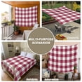 thumbnail image 6 of Plaid Red, Tapestry for Bedroom Wall Hanging Tapestry, Abstract Minimalistic Geometric Lattice Ceiling Backdrop Tapestries Poster Blanket Wall Decor for Teens Room Living Room Dorm 59" x 79", 6 of 8