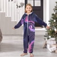 thumbnail image 6 of Black and Pink Cat Profile One Piece Pajamas Soft Jumpsuit Cozy Sleep and Play Romper Zipper and Pockets 7-8T, 6 of 8