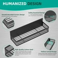 thumbnail image 3 of ZeenArt 3 Pack Magnetic Spice Rack, Refrigerator Spice Rack Organizer with Metal 10-Hooks, Black, 3 of 7