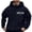 Navy@GC@, variant on CONZONE Men's Hoodies Letter Graphic Hoodie For Men Long Sleeve Pullover Hooded Sweatshirt Soft Fall Winter Sweatshirts With Pocket