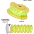 thumbnail image 3 of Rawiri AC80RL3 Carrete de repuesto para Ryobi One Plus+ 18V 24V 40V, 3m/0.080" Inalámbrico de un solo giro y tapas (6 carretes, 1 tapa), 3 of 6