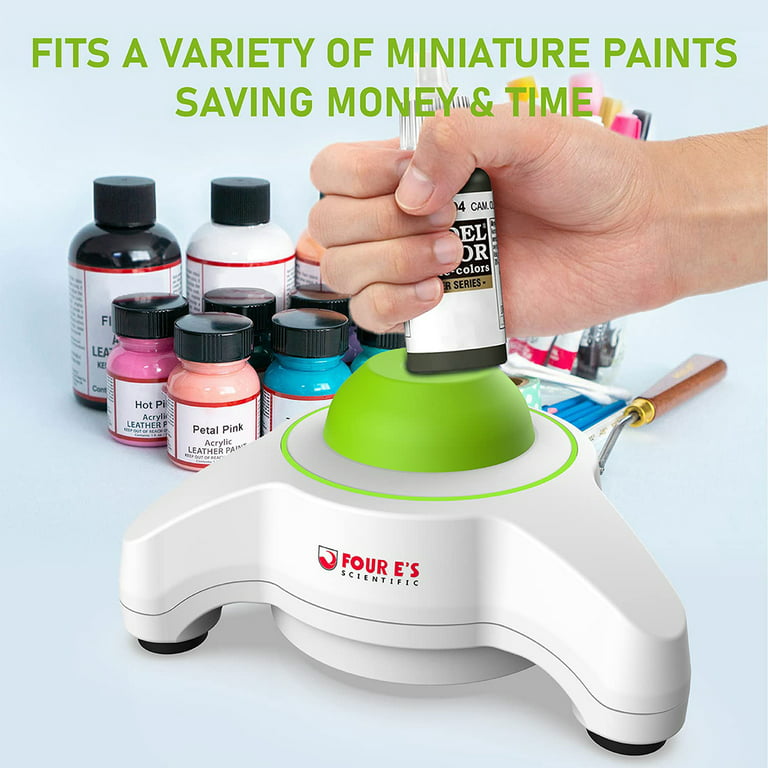 Four E's Scientific Mini Vortex Paint Shaker-Paint Mixer for Miniatures &  Wargames Models, Mini Vortex Mixer for Tattoo Pigments with 5600rpm, USB