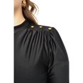 thumbnail image 4 of Blusa de satín Roman Fashion/Tallas Extras, 1802 (Negro) negro 42 Roman Fashion BL-GR-1802-NEGRO-ALL, 4 of 6