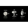 thumbnail image 2 of Goo-Ki 1.4 Inch (35 MM) Oval Antique Silver Drawer Knobs, Modern Zinc Alloy Cabinet Knobs for Dresser,Wardrobe & Cupboard, 6 Packed, 2 of 6