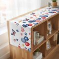 thumbnail image 6 of Table Runners 72 Inches Long Dress Scarves, Independence Day Farmhouse Kitchen Table Runner, Coffee Tablerunners, Flag Balloons Butterflies Watercolor 18x72 Inch, 6 of 9