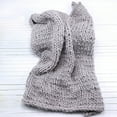 thumbnail image 2 of Hesroicy Hand Knitted Throw Blanket Thick Bulky Knitting Yarn Soft Warm Sleep Cover Mat, 2 of 8