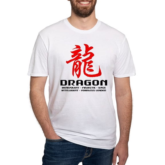 CafePress - Chinese Astrology Dragon Fitted T Shirt - Fitted T-Shirt, Vintage Fit Soft Cotton Tee
