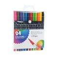 thumbnail image 2 of Staron under $5! Double Tip Marker Pens 24 Colors, Watercolor Highlighter Set for Drawing Coloring, Artistic Painting Markers, 2 of 3