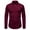 Mens Shirts Wine, variant on Business Casual Shirts for Mens Long Sleeve Button-Down Collared Dress Tshirts Shirt Mens Trendy Solid Color Slim-Fit Pleated Lapel Work Tops