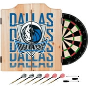 NBA Dart Cabinet Set with Darts and Board - City - Dallas Mavericks