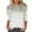 Multicolor, variant on Mardi Gras Shirts,Womens Tops Carnival Printed 3/4 Sleeve Round Neck T-shirt Loose Top Multicolor