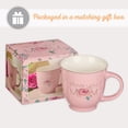 thumbnail image 6 of Christian Art Gifts Large Ceramic Scripture Coffee & Tea Mug for Women: I Love You Mom - Prov. 3:15 Encouraging Bible Verse for Mothers, Cute Lead-free Cup w/Silver Rim, Pink/White Floral, 14 fl. oz., 6 of 6