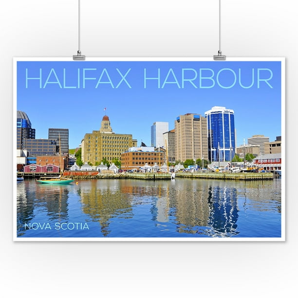 Halifax Harbour, Nova Scotia Lantern Press Photography (12x18 Art