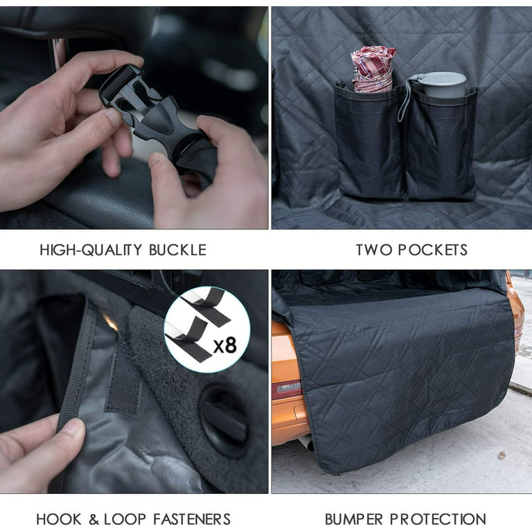 Dog Car Accessories - Dog Car Trunk Protector With Universal Side  Protection - Heavy Duty Dog Protection Mat, 185 X 103 Cm Trunk Cover For  All Cars