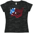 thumbnail image 3 of Inktastic Stylized American Flag Fourth of July Women's T-Shirt, 3 of 5