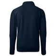 thumbnail image 3 of Men's Cutter & Buck  Navy Louisville Bats Cascade Eco Sherpa Fleece Quarter-Zip Jacket, 3 of 3