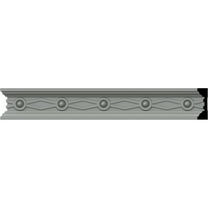Ekena Millwork 1 1/2"H x 1/2"P x 94 1/2"L, (2" Repeat), Federal Chair Rail (8-Pack)