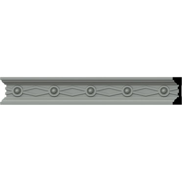 Ekena Millwork 1 1/2"H x 1/2"P x 94 1/2"L, (2" Repeat), Federal Chair Rail (8-Pack)