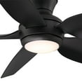 thumbnail image 3 of 52" Casa Vieja Modern Industrial Hugger Indoor Outdoor Ceiling Fan with LED Light Remote Control Matte Black Damp Rated for Patio Exterior House Home, 3 of 7