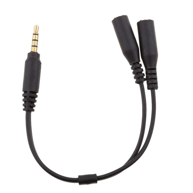 Audio de 3,5 mm Sunnimix 2 en 1 Cable adaptador de micrófono macho a hembra
