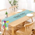 thumbnail image 1 of Easter Table Runner，Easter Table Flag Holiday Bunny Egg Little Printed Vintage Easter Decor Linen Tablecloth Easter Home Decorations，1×Table Runner Clearance, 1 of 5