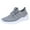 Grey, variant on XIMIN Womens Slip On Shoes Ultra Lightweight Breathable Walking Shoes Non Slip Athletic Running Fashion Workout Gym Sneakers Mesh Casual Sports Orthopedic Shoes