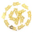 thumbnail image 3 of KAKOWELY Confeti de lentejuelas con letras "FELIZ AÑO NUEVO", suministros para fiestas, decoración de mesa para fiestas de Año Nuevo (60 g, dorado), 3 of 5