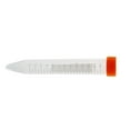 thumbnail image 4 of Uxcell 15ml Plastic Conical Bottom Centrifuge Tubes with Orange Cap 10 Pack, 4 of 5