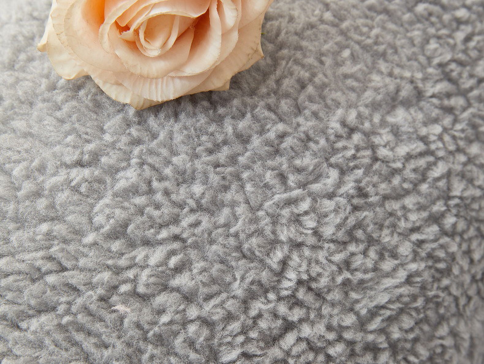 Namzi Lamb Wool Sofa cushion Couch Cover Solid Colour Reclining Chair Cover for Living Room Sofa Easy Fit Washable Furniture Sofa Protector 29.92*90.94inch (Grey)