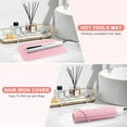 thumbnail image 5 of Large Silicone Heat Resistant Mat, Portable Travel Hot Hair Tools Holder Pad for Curling Iron, Flat Iron, Hair Straightener and Other Styling Tools(8.58" x 6.22"), 5 of 5