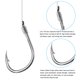 thumbnail image 4 of Uxcell 10# Ganchos de Pesca Pequeños con Línea de 45cm, Rigs de Doble Gancho de 0.66x0.39 Pulgadas con Espinas, Tono Plateado 20Pcs, 4 of 5