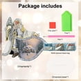 thumbnail image 3 of DIY Desktop Diamond Art Painting Kit, Christmas Tree Christmas House Santa Claus Acrylic Special Shape Diamond Art Ornament for Living Room Office Decorative Ornaments and Holiday Gifts, 3 of 7