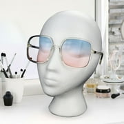 10.62-Inch Styrofoam Mannequin Head - White Foam Wig Stand for Wigs, Hats, Masks, Hairpieces, Arts, Crafts, DIY Projects, Salon Display, and Travel Use(1 Pack)-1 Pcs