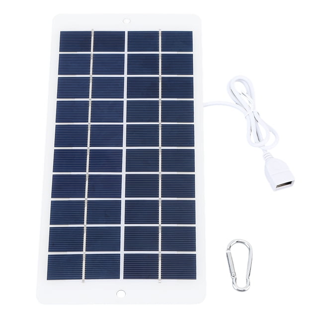 Panel de carga solar USB, cargador de panel solar con salida USB de 4,5 W y 5 V, cargador de panel solar USB de alta capacidad