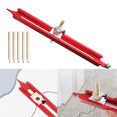 thumbnail image 3 of Profile Scribing Ruler Contour Gauge for Skirting Scribe Measuring Shape Gauge Joinery Woodworking Tool, 3 of 7