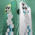thumbnail image 3 of Iphone 15 Series Fashion White Honeycomb Building Block Imd Silicone Phone Case,iPhone 14 Pro Max, 3 of 7