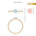 thumbnail image 4 of ANGARA Natural Classic Solitaire Oval Aquamarine Promise Ring in 14K Rose Gold for Women (Size-5x4mm) | March Birthstone, Birthday, Anniversary, Jewelry Gift for Women | Natural Aquamarine Ring, 4 of 9