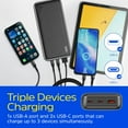 thumbnail image 3 of Biwat-Power Bank - 20000mAh High Capacity Lithium Polymer Portable Charger, Lightweight, Fast Charging, Compatible with iPhone, Samsung, Tablets and More_UE20055PQ, 3 of 4