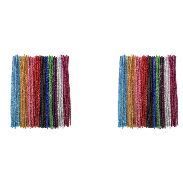 800Piezas Limpiadores de Pipas 10 Colores Surtidos Tallos de Chenilla Suministros para Manualidades Limpiadores de Pipas