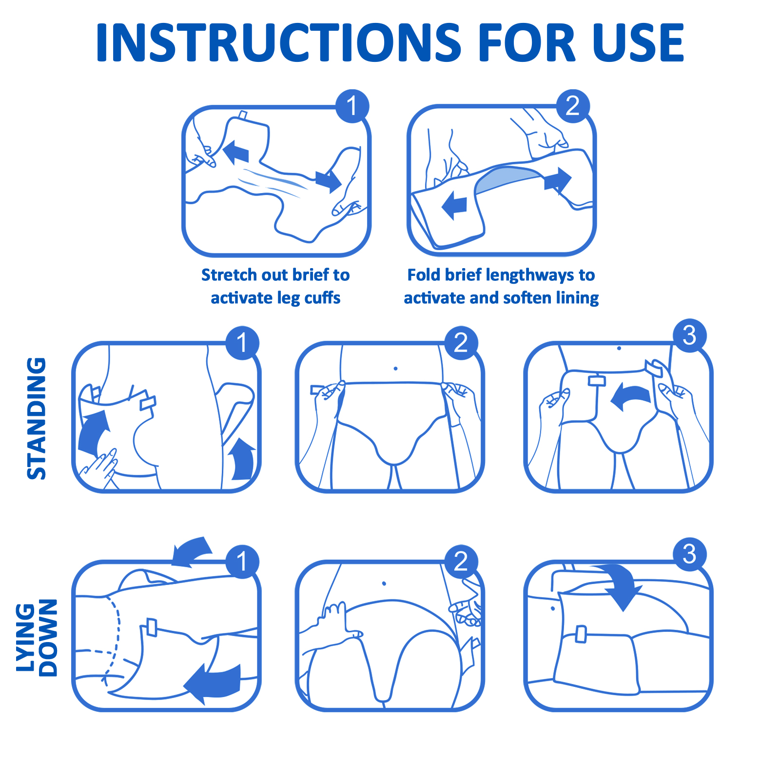 LittleForBig Pañales para adultos paquete de 10 piezas - Pañales Little Blue BabyFur (M) 6