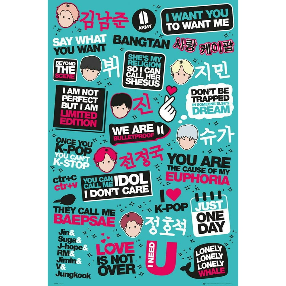 KPOP Poster - 24x36 - Walmart.com - Walmart.com